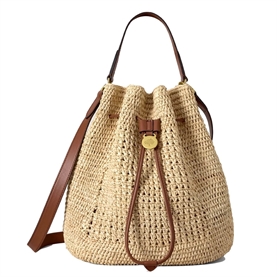 Mulberry Crochet Bucket Natural